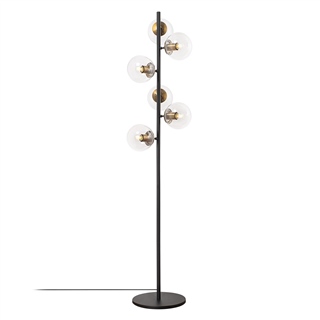 Camlı 6Lı Lambader Parlak Gold Fazlı-10515