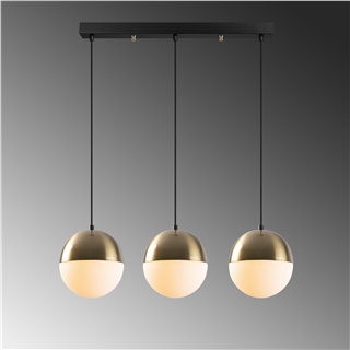 Camlı 3Lü Sıralı Sarkıt Eskitme Bastos-Nus-6146