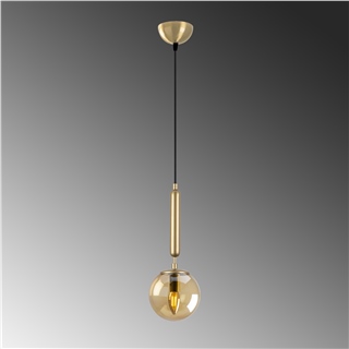 Camlı Tekli Sarkıt Parlak Gold Kıng-11453