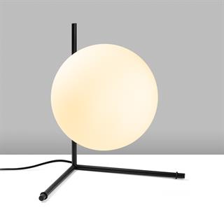 Luminar Modern Glop Cam Başlıklı Masa Lambası Dekoratif Aydınlatma Siyah LUMINAR-14170
