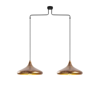 Metal Sıvama 2Li Kollu Sarkıt Vintage Gold Barek-11547