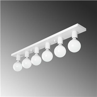 Rustik 6Lı Plafönyer Parlak Beyaz Mırro-12226