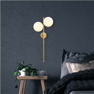 Camlı 2Li Aplik Parlak Gold Fazlı-10410
