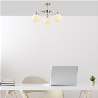 Camlı 3Lü Plafönyer Eskitme Vıran-10996
