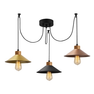 Metal Sıvama 3Lü Tepsi Sarkıt Multicolor Natural Ahşap | Konıksıvama-N-554