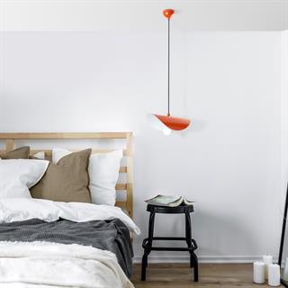 Retro Tekli Sarkıt Avize Turuncu, Dekoratif Metal Sıvama Lamba EGER-MR-830-ORANGE