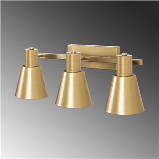Metal Sıvama 3Lü Aplik Parlak Gold Funnel-13095