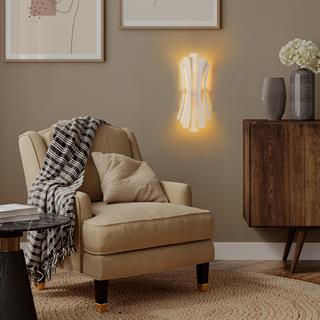 Linea Çift Yönlü Modern Metal Aplik Beyaz, Minimalist Duvar Lambası LINEA-15441