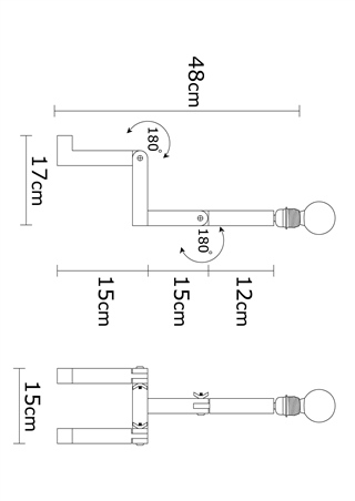 Rustik Tekli Masa Lambası Natural Ahşap Adam-N-832