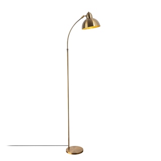 Metal Sıvama Tekli Lambader Parlak Gold Varzan-10850