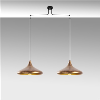 Metal Sıvama 2Li Kollu Sarkıt Vintage Gold Barek-11547