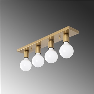 Rustik 4Lü Plafönyer Parlak Gold Mırro-12232