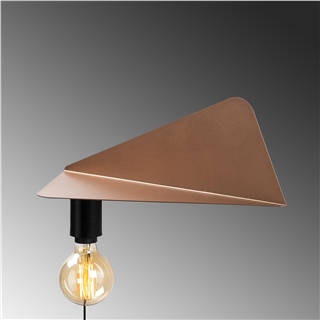 Metal Tekli Raf Aplik Mat Bakır Rafaplık-X-502-Copper