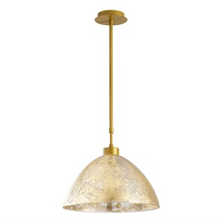 Camlı Tekli Avize Gold Bergama-N-143