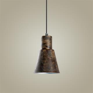 Konikkem Retro Tekli Sarkıt Avize Patine, Endüstriyel Metal Sıvama Tavan Lambası 6362-RETRO