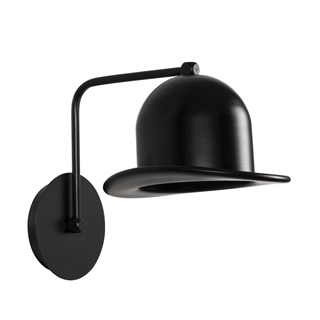 Metal Sıvama Tekli Aplik Parlak Siyah Fotr-Mr-324
