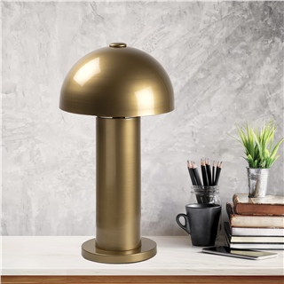 Metal Sıvama Tekli Masa Lambası Parlak Gold Mıxed-11501
