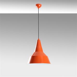Retro Tekli Sarkıt Avize Turuncu, Modern Dekoratif Metal Sıvama Tavan Aydınlatma SAGLAM-3728-ORANGE