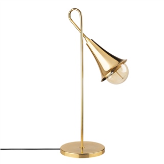 Metal Sıvama Tekli Masa Lambası Gold Kaplama Sarmal-3071
