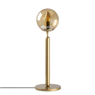 Bal Camlı Metal Masa Lambası Küre Glop Başlık E14 Duy Modern Salon Abajur,KING-11462