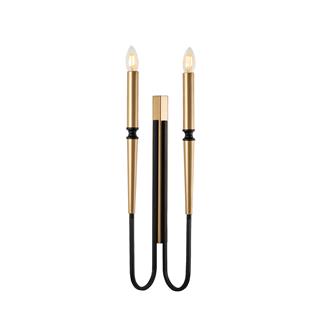 Lumi 2Li Metal Başlık Retro Aplik Siyah, Modern Duvar Lambası LUMI-15151