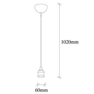 Rustik Tekli Sarkıt Eskitme Kablo-Mr-900