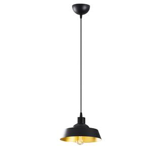 Retro Tekli Sarkıt Avize Siyah, Dekoratif Metal Sıvama Başlık Lamba EFESIVAMA-189BLACK-1