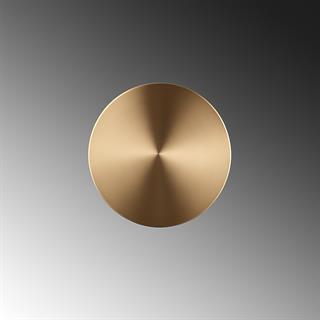 Aura Ledli Metal Sıvama Tekli Duvar Aplik Çap 15 cm,Eskitme Altın,Ambiyans Aydınlatma AURA-15520-M