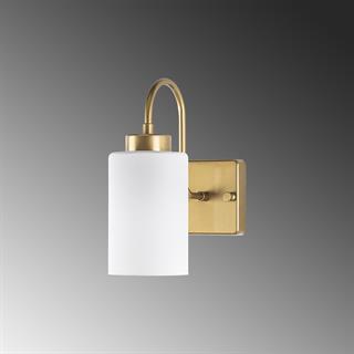 Duzsuz Modern Tekli Cam Aplik Parlak Gold, Dekoratif Duvar Lambası DUZSUZ-13140