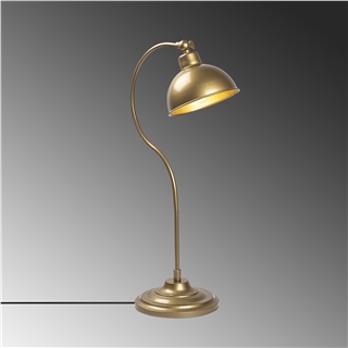Metal Sıvama Tekli Masa Lambası Parlak Gold Konıka-12261