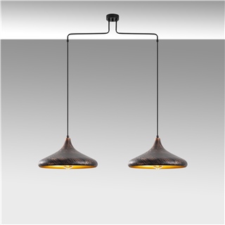 Metal Sıvama 2Li Kollu Sarkıt Vintage Gold Barek-11548