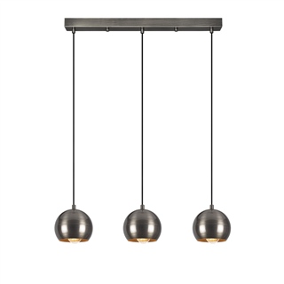 Metal Sıvama 3Lü Sıralı Sarkıt Parlak Krom Top-15-241-2
