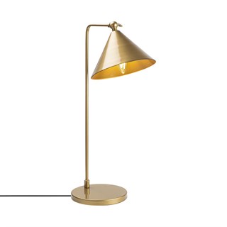 Metal Sıvama Tekli Masa Lambası Parlak Gold Konıka-12266
