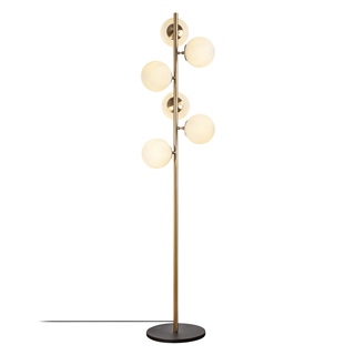 Camlı 6Lı Lambader Parlak Gold Fazlı-10510