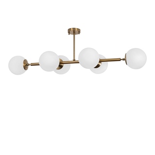 Camlı 6Lı Plafönyer Parlak Gold Fazlı-10501