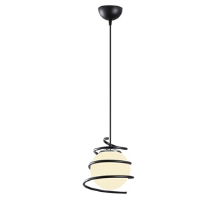 Camlı Tekli Sarkıt Pütürlü Siyah Elegance-706-1