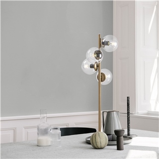Camlı 4Lü Lambader Parlak Gold Faze-Nt-116