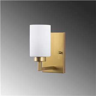 Camlı Tekli Aplik Parlak Gold Hanıa-13175