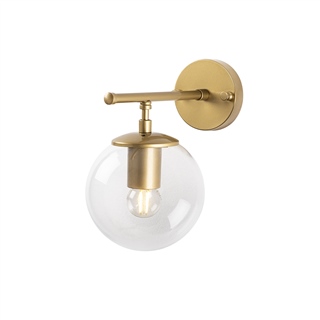 Camlı Tekli Aplik Parlak Gold Roe-10720