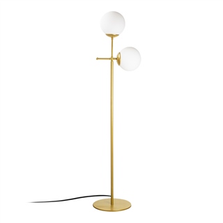 Camlı 2Li Lambader Parlak Gold Mudonı-Mr-955