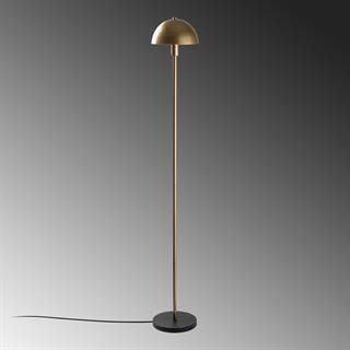 Togg Modern Metal Sıvama Başlık Ayaklı Lambader Parlak Gold, Retro Köşe ve Okuma Lambası TOGG-14818