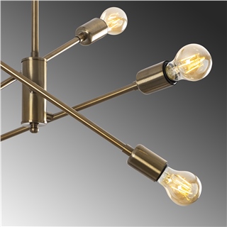 Rustik 6Lı Avize Eskitme Ozbest-Nua-1221