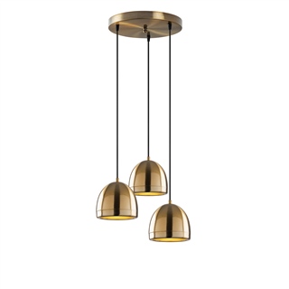 Eskitme 3lü Salkım Sarkıt Avize Yuvarlak Tepsi Modern Salon Mutfak E27duylu,MUGO-10670
