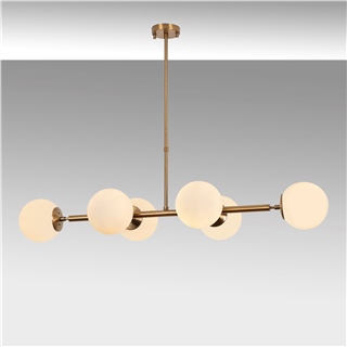Camlı 6Lı Avize Parlak Gold Fazlı-10500