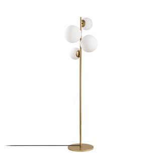 Camlı 4Lü Lambader Parlak Gold Fazlı-10523