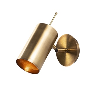Metal Sıvama Tekli Aplik Parlak Gold Sılındırkem-6382
