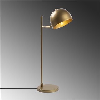 Metal Sıvama Tekli Masa Lambası Parlak Gold Alfa-13006