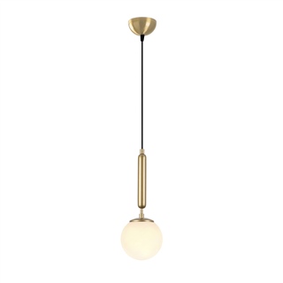 Modern Tekli Cam Sarkıt Avize Parlak Gold, Sarkıt Lamba KING-11452