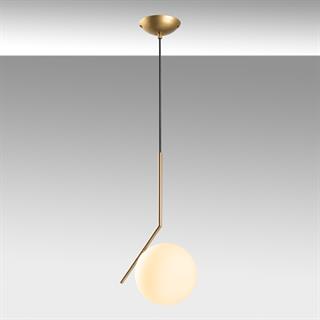 Luminar Modern Tasarım Tekli Glop Cam Sarkıt Avize Parlak Gold, Dekoratif Lamba LUMINAR-14111