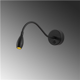 LedLi Okuma Lambası Pütürlü Siyah Readıng-Nuw-3251